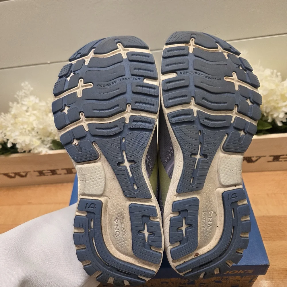 Brooks Ghost 14 Women's Running Sneakers Blue Size 7.5 Shoes